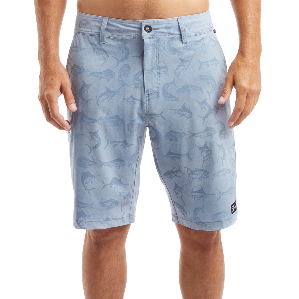 Pelagic Deep Sea Hybrid Shorts - Slate