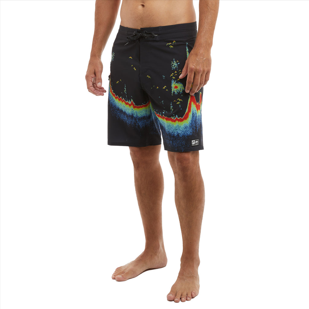 Pelagic Strike 19" Boardshorts - Sonar Black