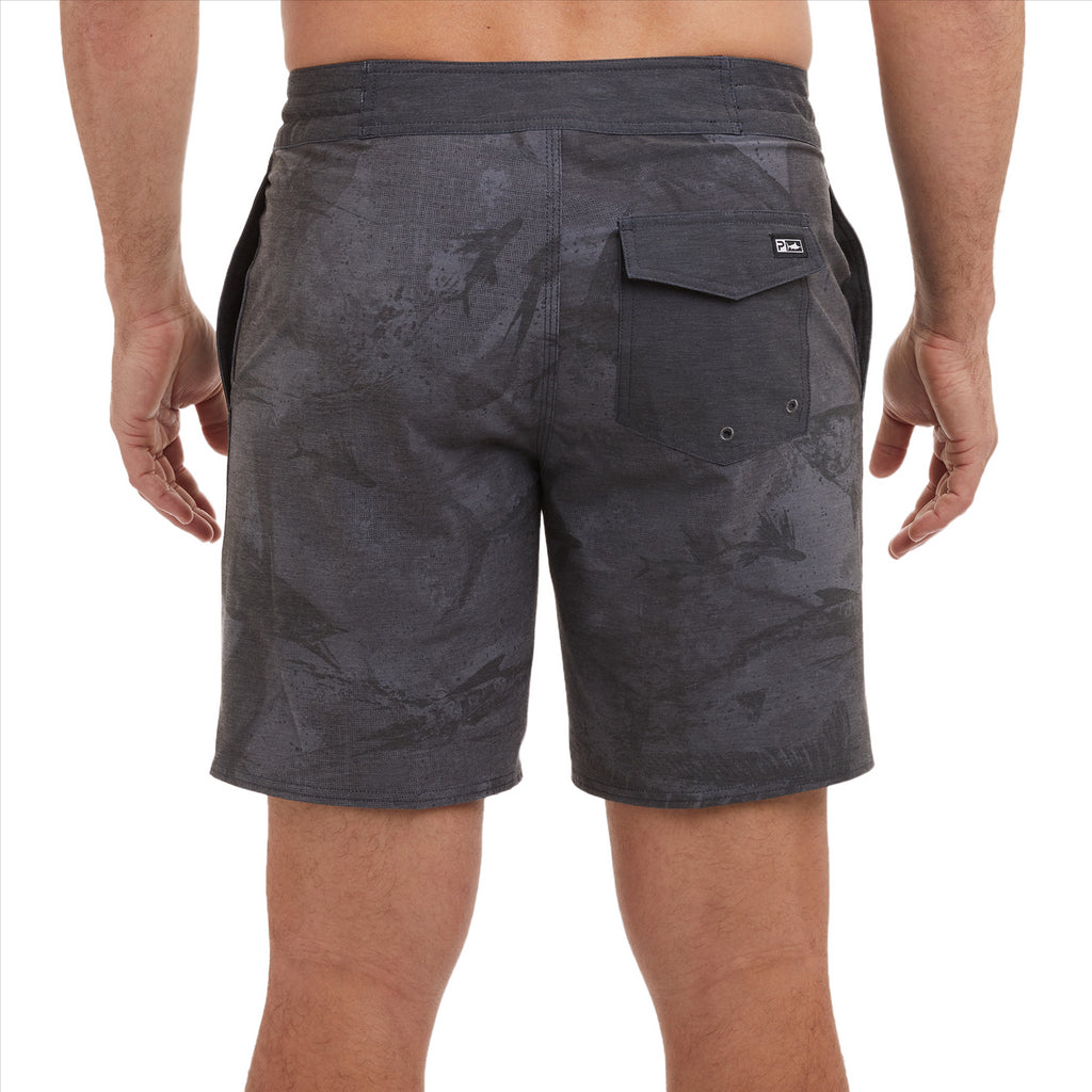 Pelagic Cortez Boardshorts - Open Seas Black