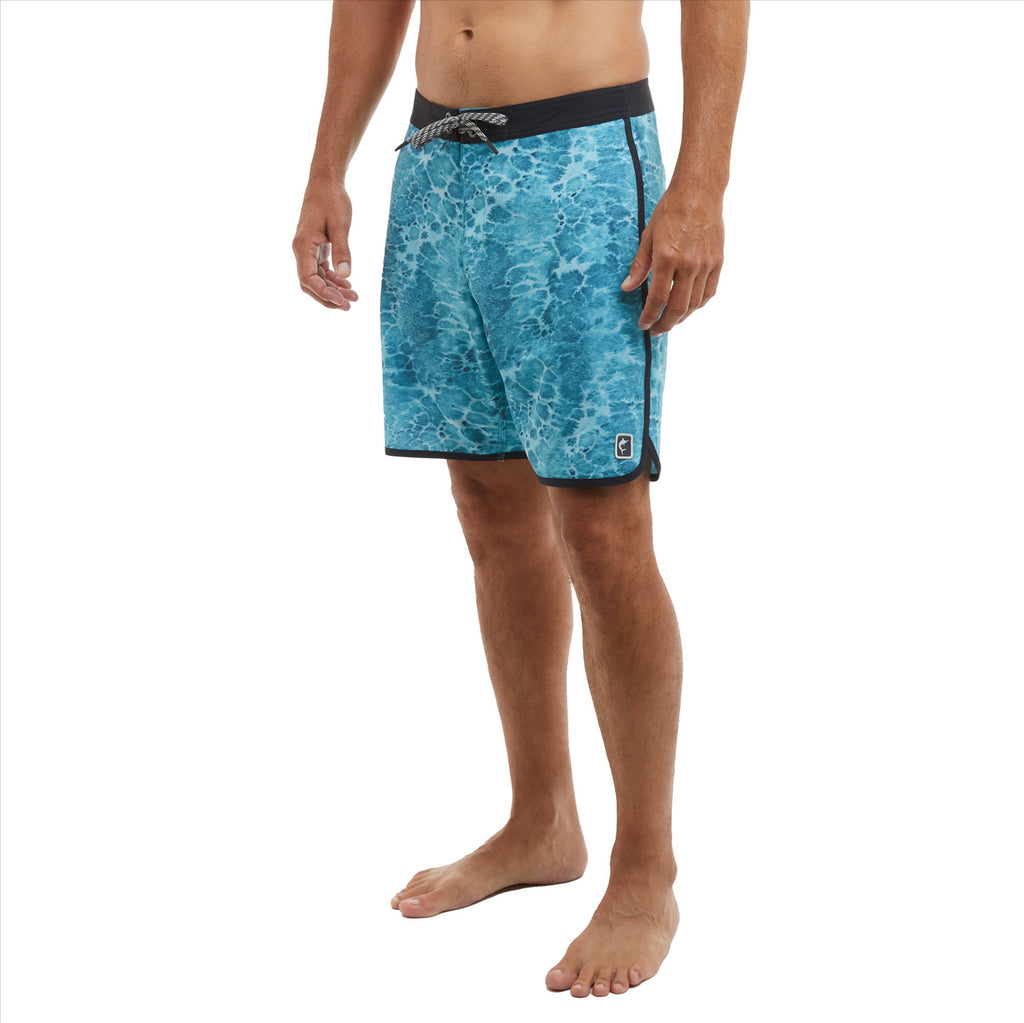 Pelagic High Spot 18" Boardshorts - Prop Wash Tahiti Blue