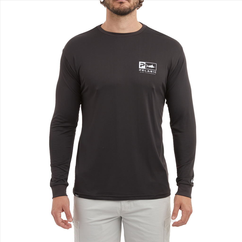 Pelagic Gear AquaTek Goione Marlin Fishing Shirt - Black