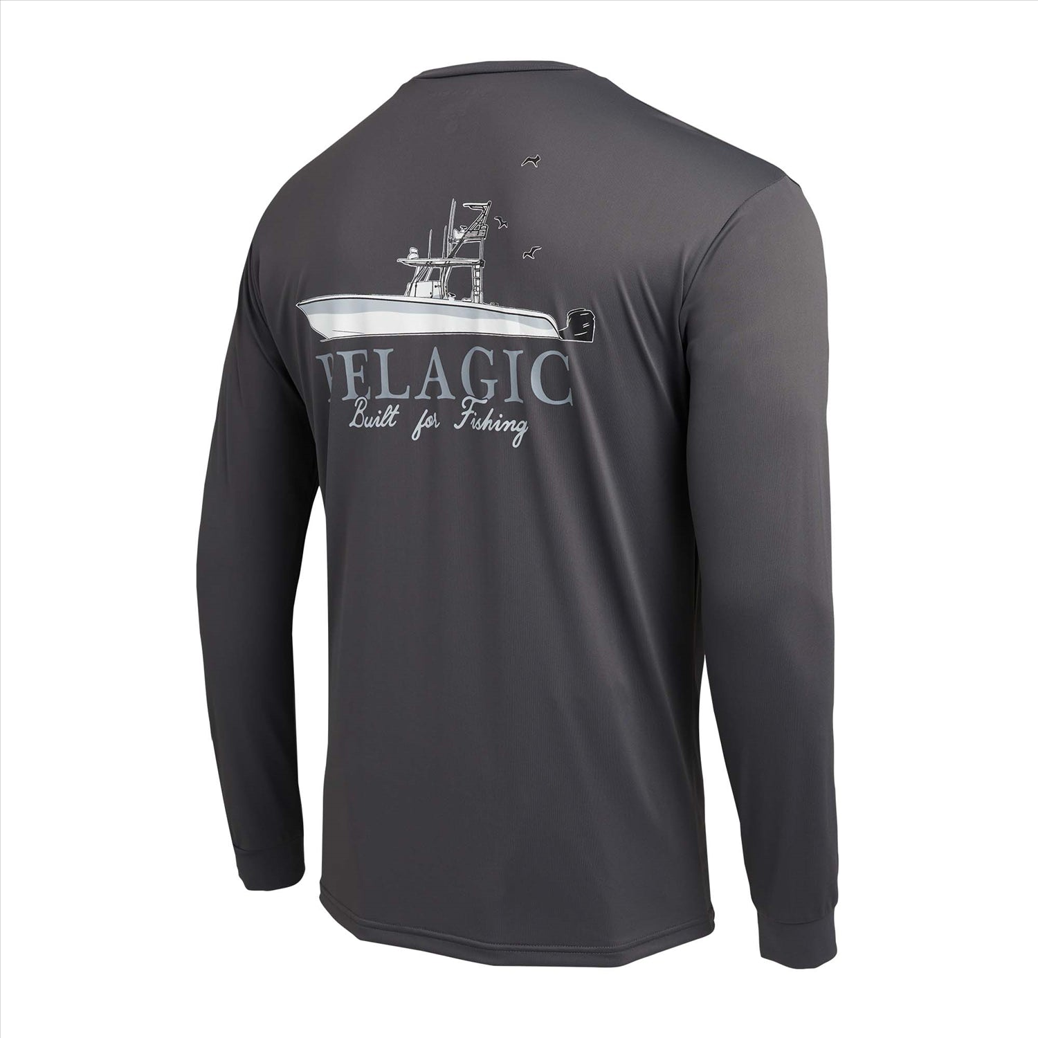PELAGIC Apparel Men's Vaportek Let's Go Hooded Fishing Shirt, Long Sleeve,  UPF 50+ Protection, Water and Stain Repellent, Ventilated and Lightweight