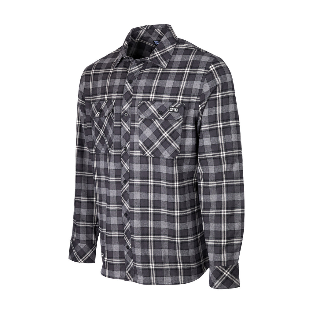 Pelagic Backlash Stretch Flannel Shirt - Black