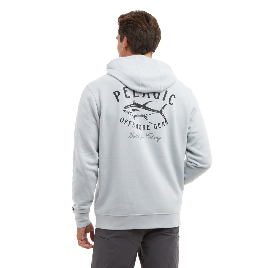 Pelagic Tuna Trip Zip Fleece - Light Grey