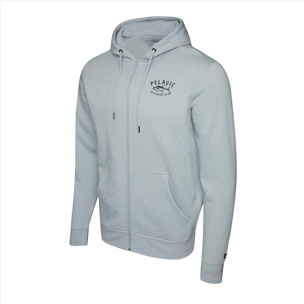 Pelagic Tuna Trip Zip Fleece - Light Grey