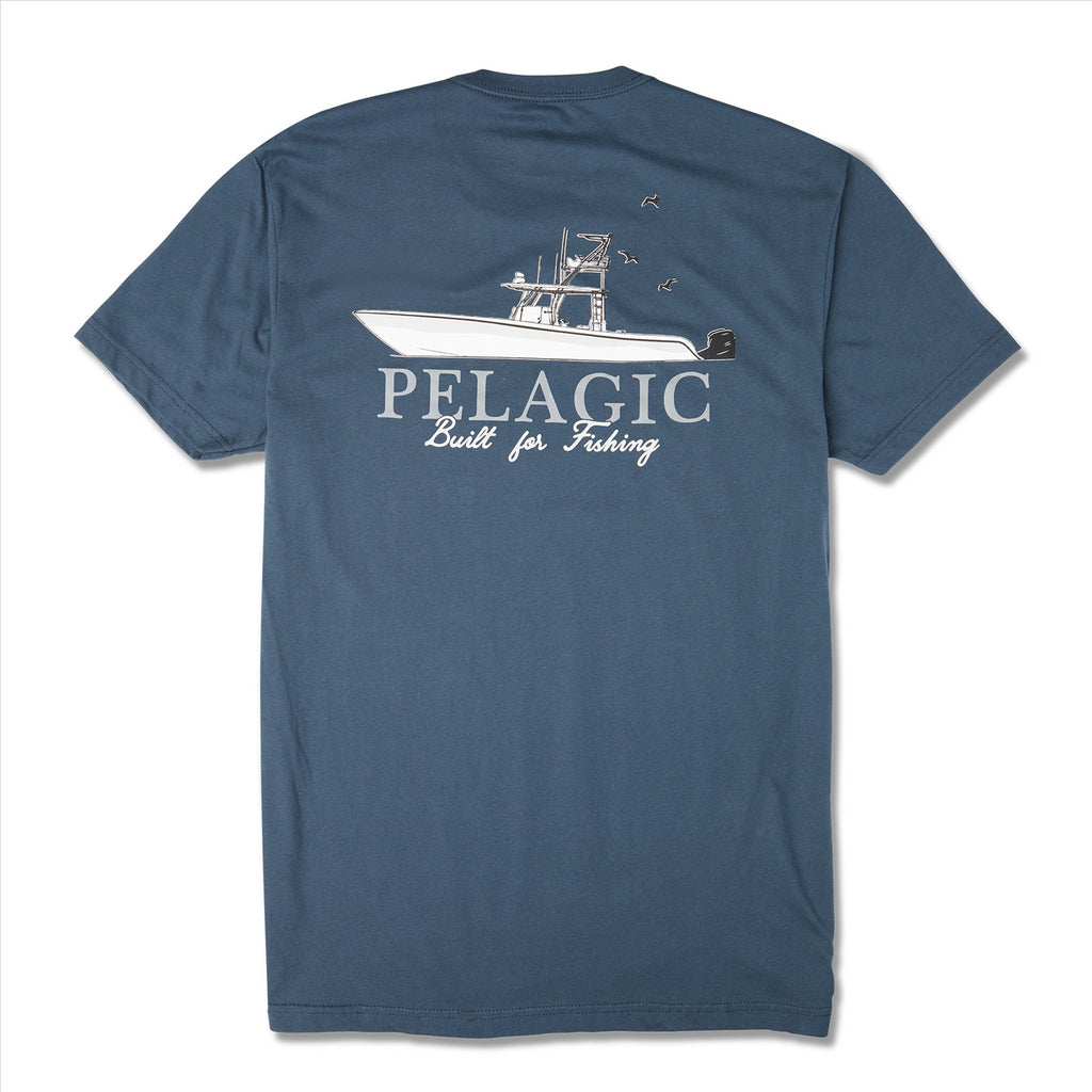 Pelagic Let's Go Premium T-Shirt - Smokey Blue
