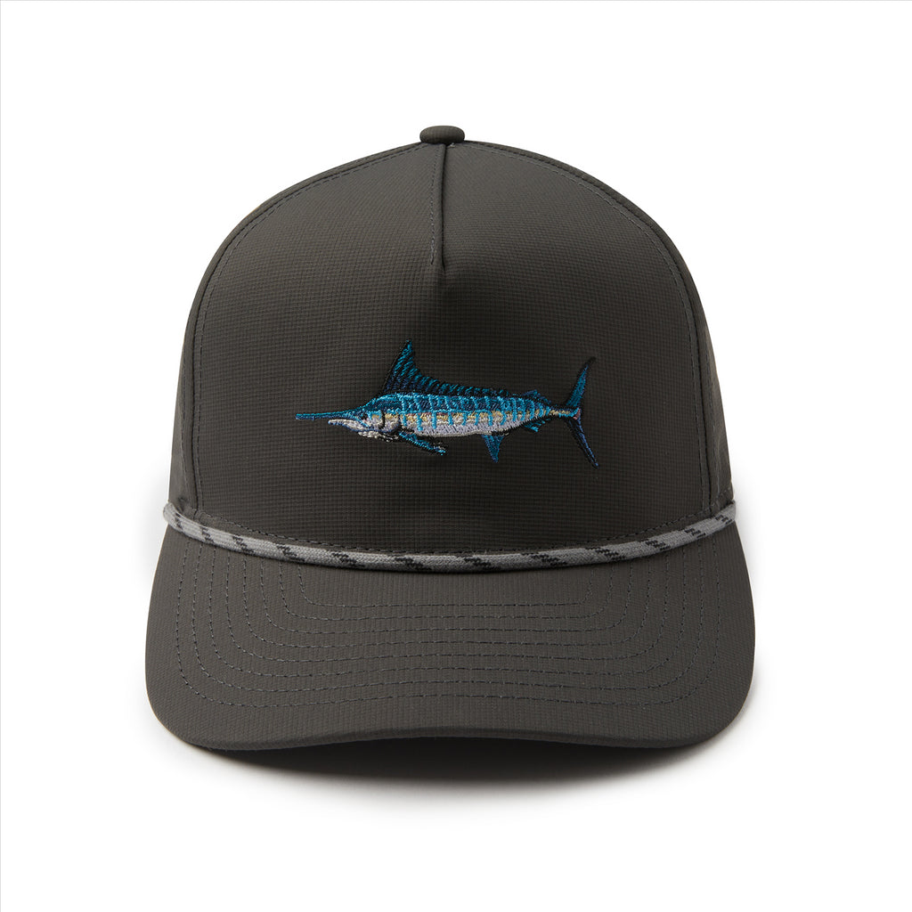 Pelagic Upswell Marlin Mid Crown Snapback - Graphite