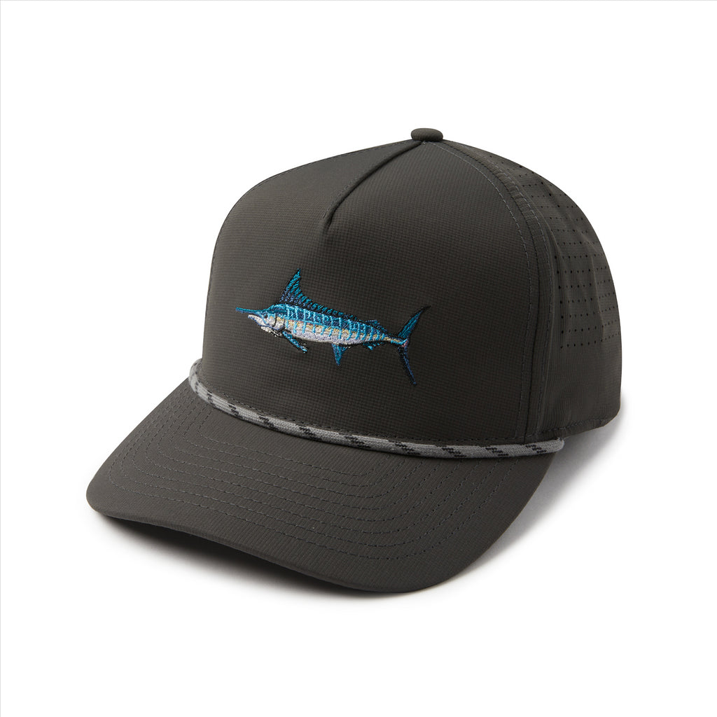 Pelagic Upswell Marlin Mid Crown Snapback - Graphite