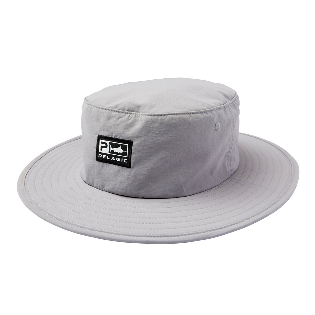 Pelagic Sunsetter Pro Sonar Bucket Hat - Light Grey