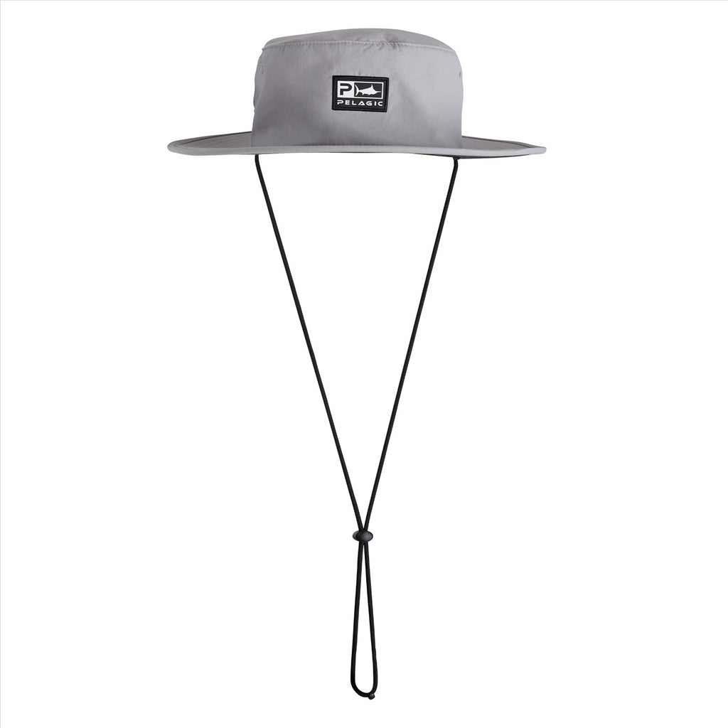 Pelagic Sunsetter Pro Sonar Bucket Hat - Light Grey