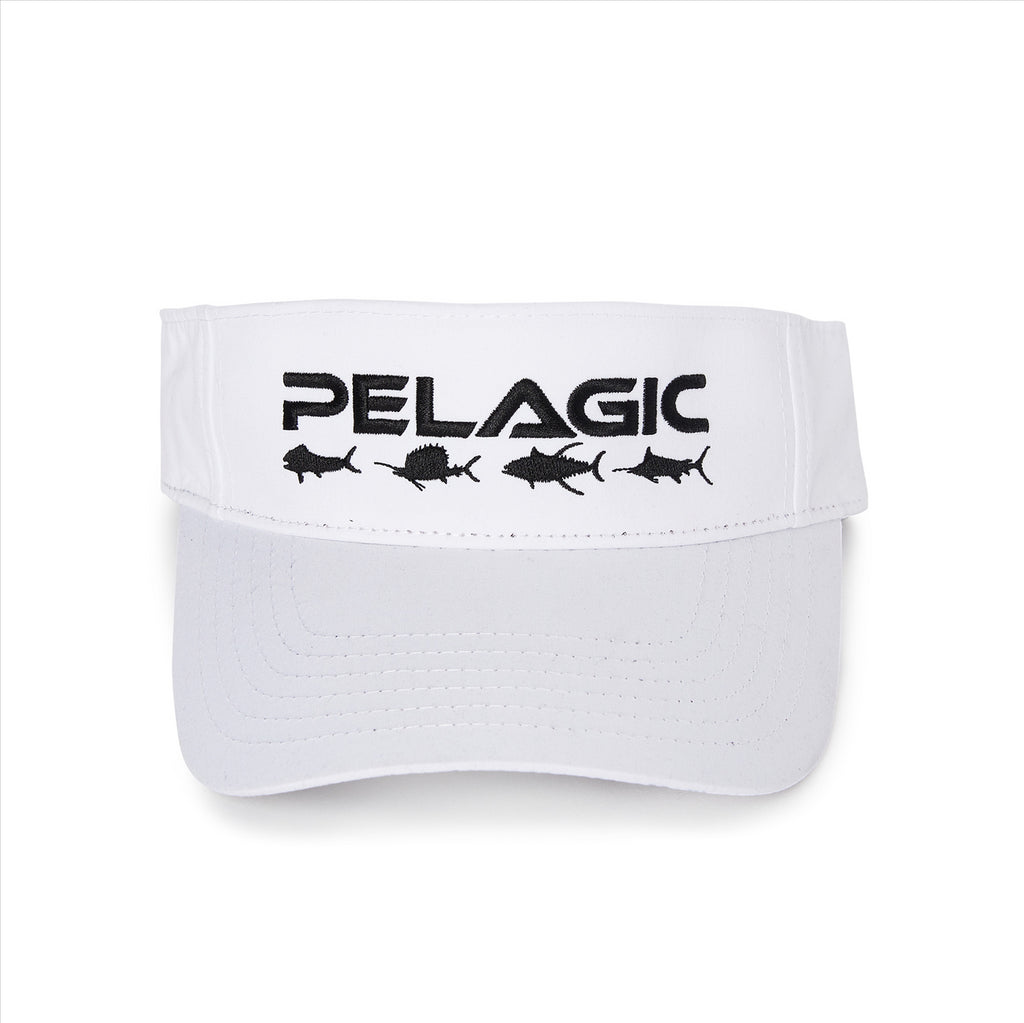 Pelagic Slam Performance Visor - White