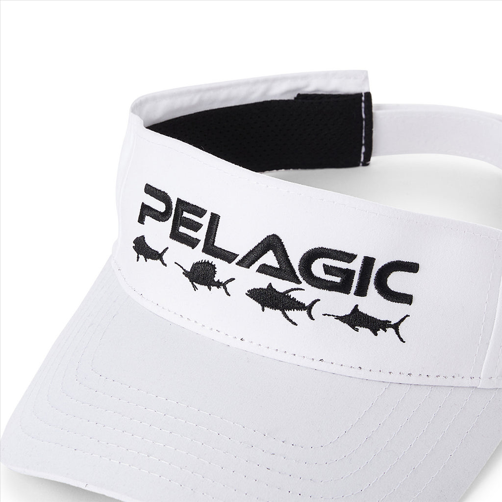 Pelagic Slam Performance Visor - White