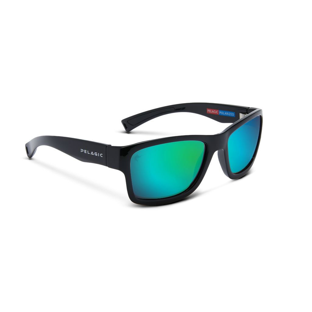 Pelagic Gear Ballyhoo Sunglasses Black/Green