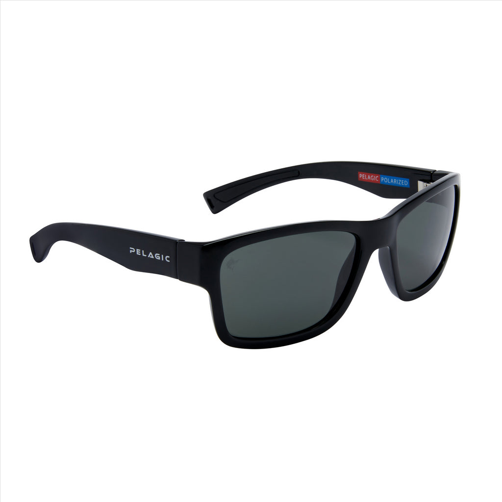 Pelagic Gear Ballyhoo Sunglasses, Black/Grey
