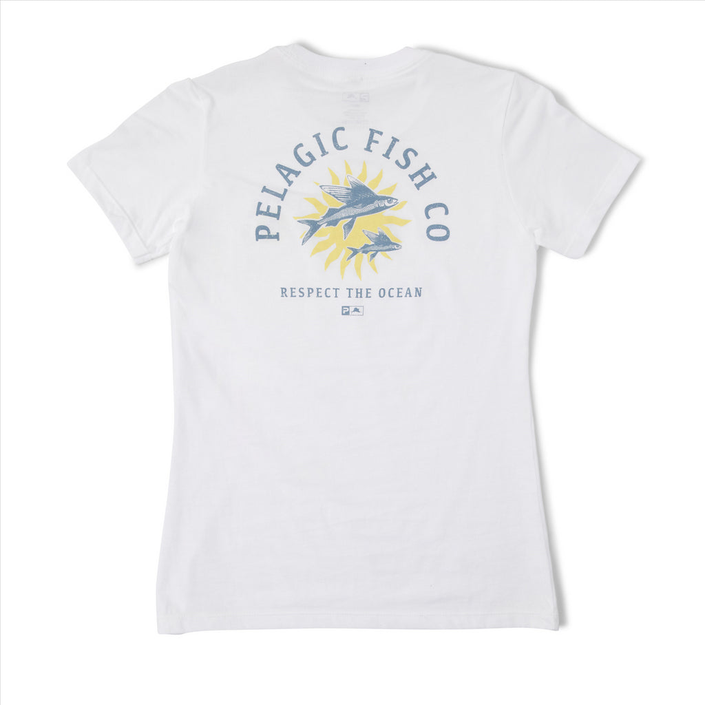 Pelagic Women's El Sol Premium T-Shirt - White