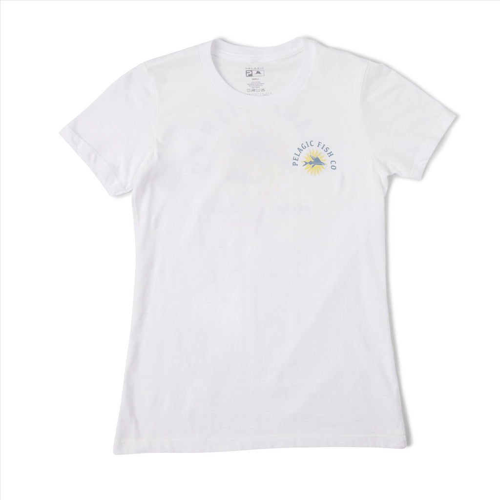 Pelagic Women's El Sol Premium T-Shirt - White