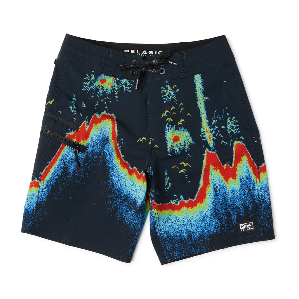 Pelagic Youth Striker Sonar Short Black - Special Order