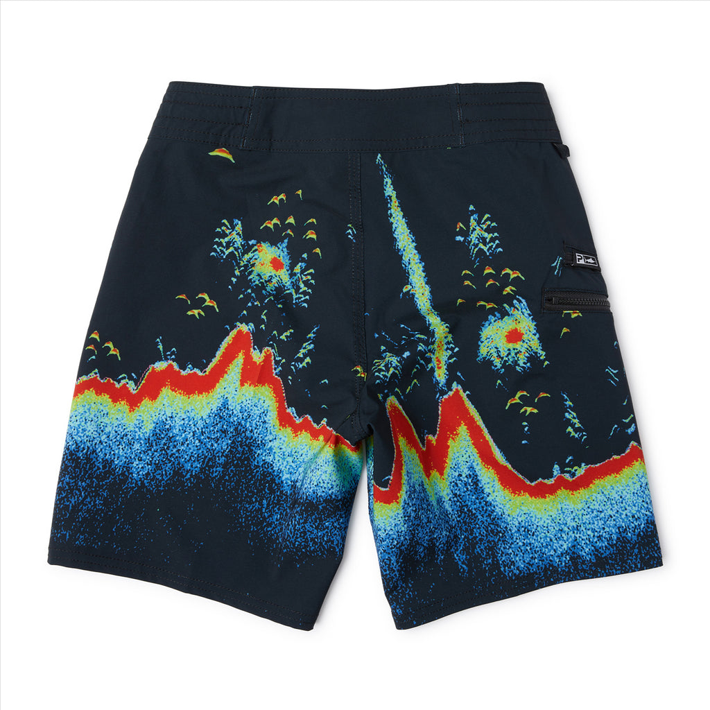 Pelagic Youth Striker Sonar Short Black - Special Order