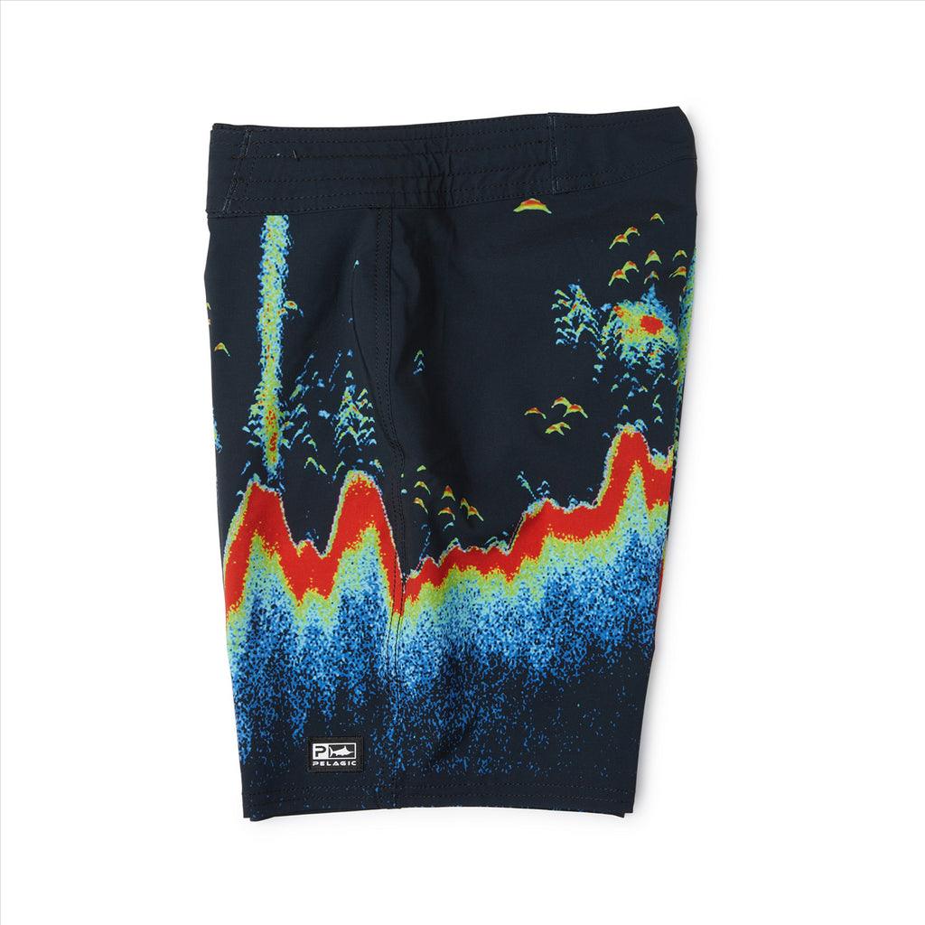 Pelagic Youth Striker Sonar Short Black - Special Order