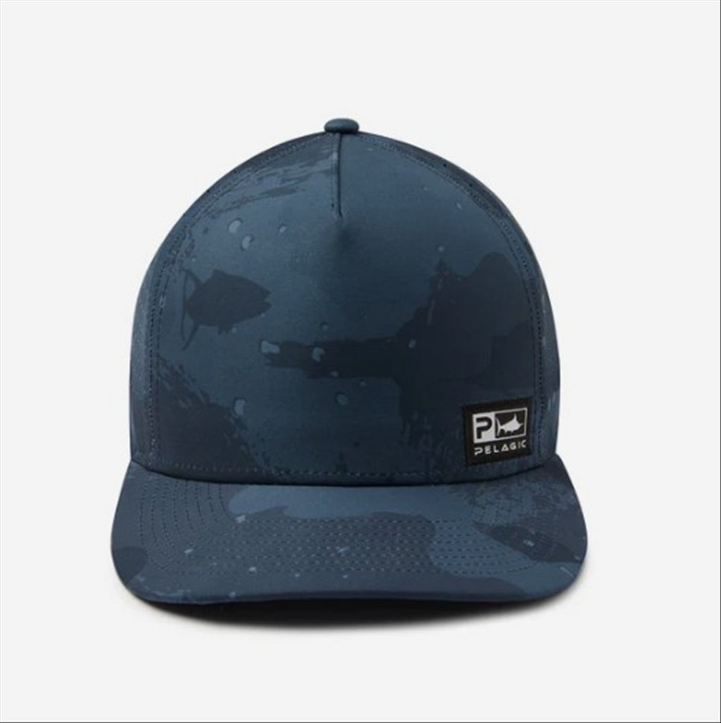 Pelagic Terminal Brush Camo Performance Trucker - Dark Navy