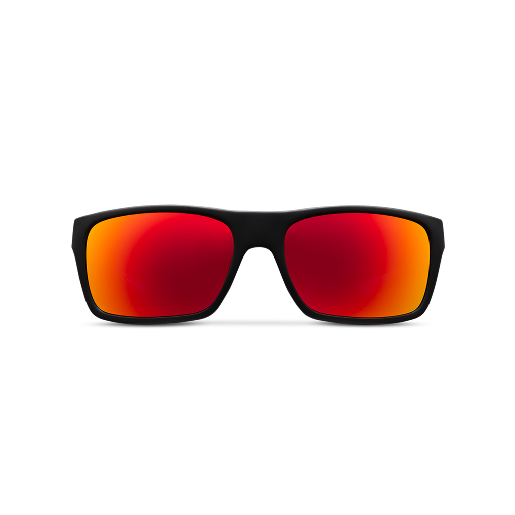 Pelagic Fish Taco - Polarized Poly Lens - Matte Black, Sunrise