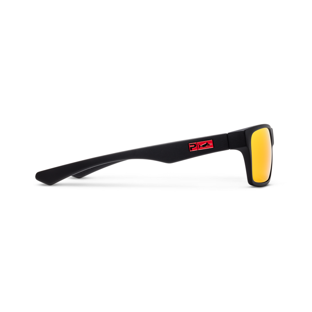 Pelagic Fish Taco - Polarized Poly Lens - Matte Black, Sunrise