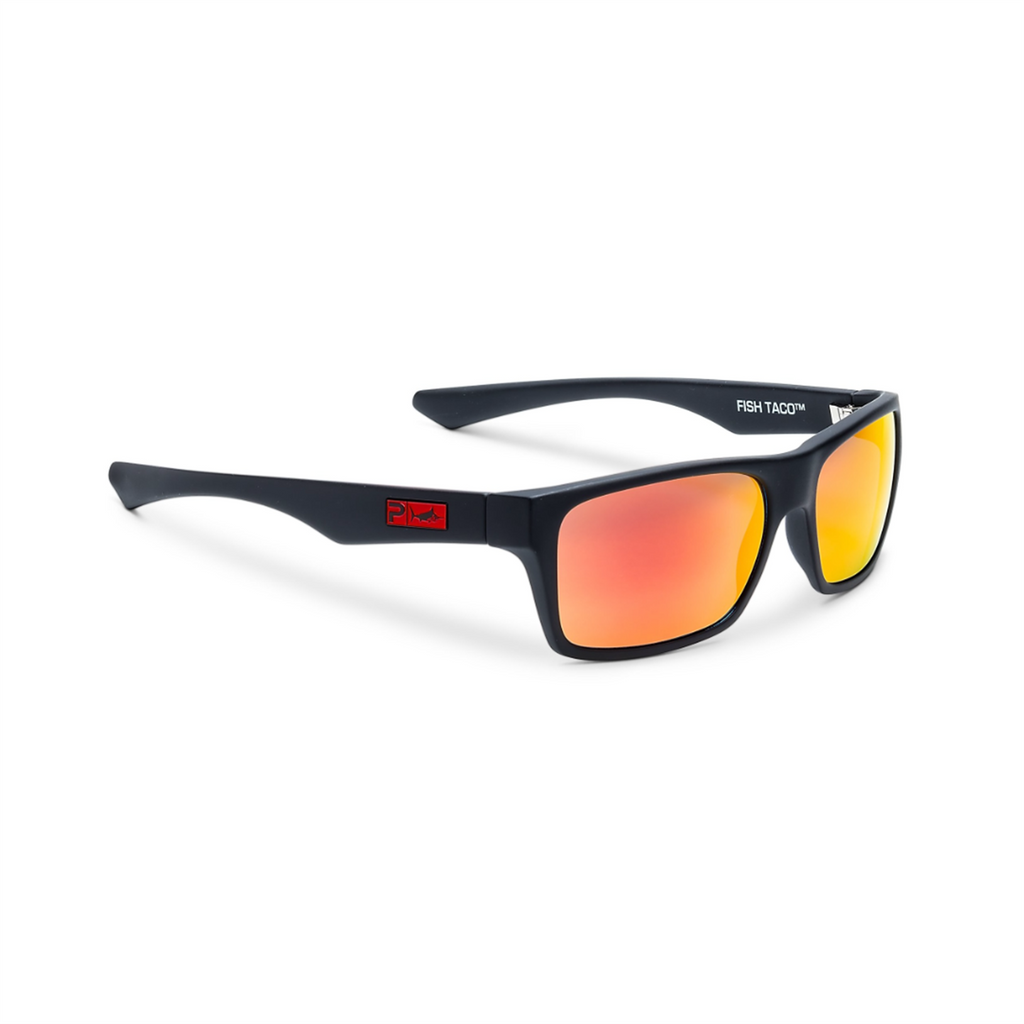 Pelagic Fish Taco - Polarised Poly Lens - Matte Black/Sunrise