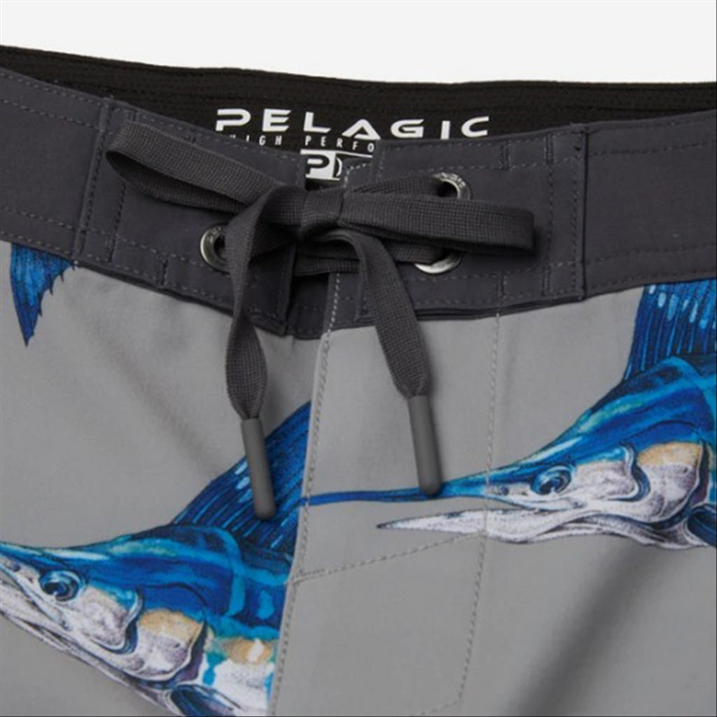 Pelagic Youth High Spot Goione Marlin Boardshorts - Grey