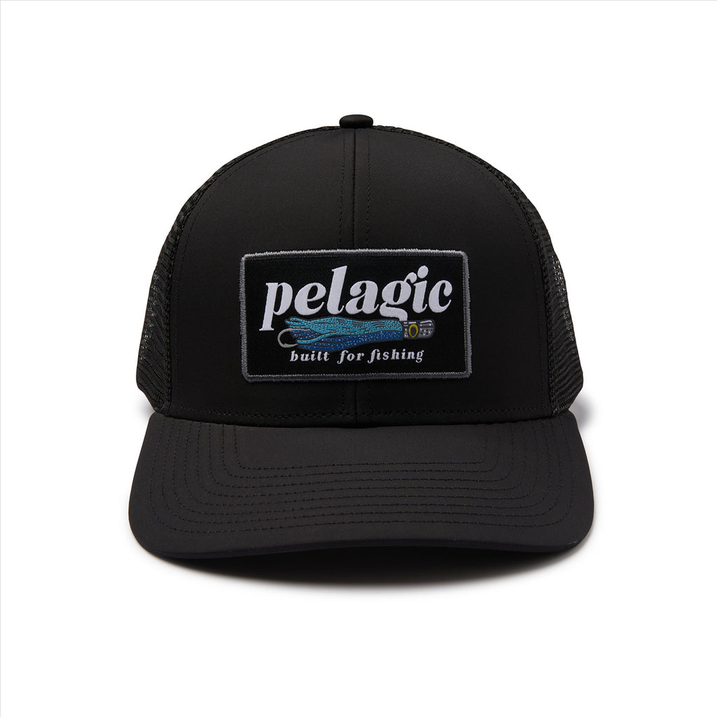 Pelagic Flybridge Built for Trollin Performance Trucker Cap - Black