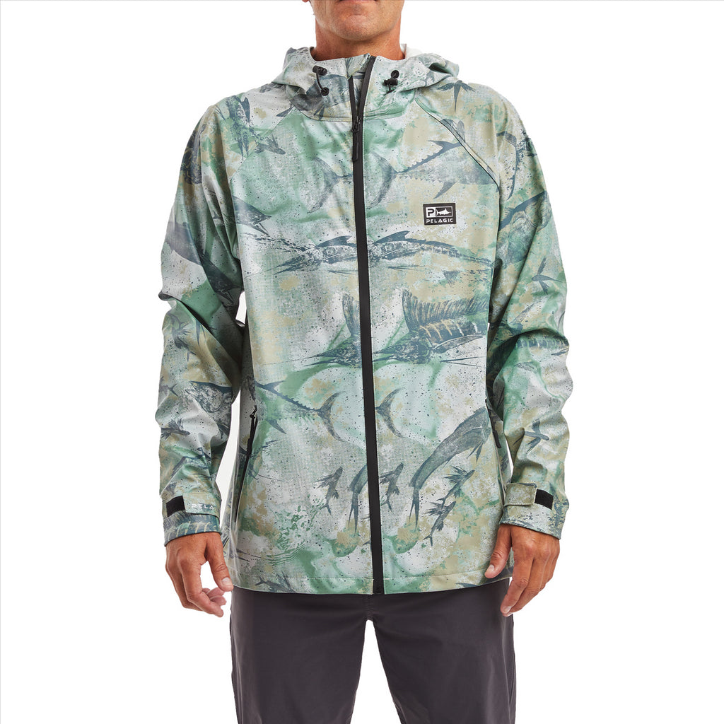 Pelagic Chubasco Rain Jacket - Open Seas Army Green