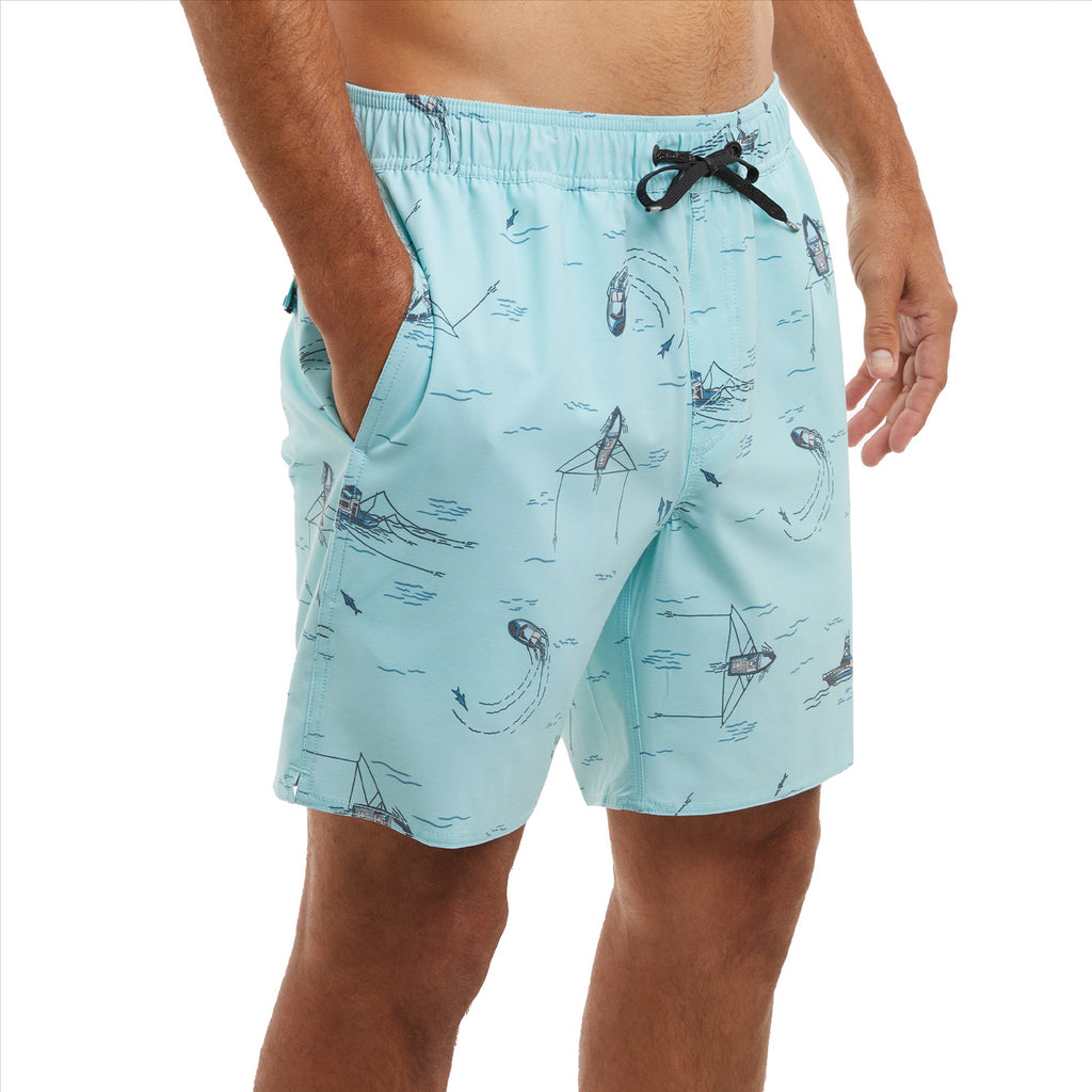 Pelagic The Dockside Trollin 18" Elastic Waist Boardshorts