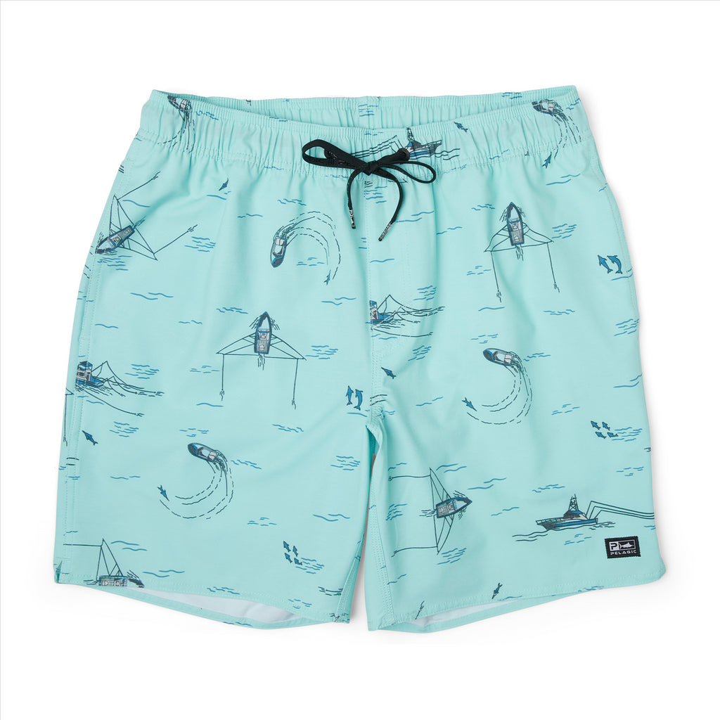 Pelagic The Dockside Trollin 18" Elastic Waist Boardshorts