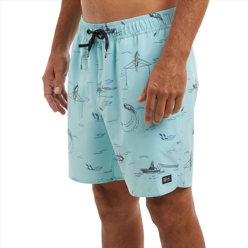 Pelagic The Dockside Trollin 18" Elastic Waist Boardshorts