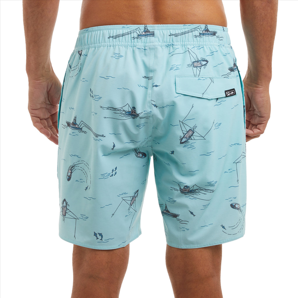 Pelagic The Dockside Trollin 18" Elastic Waist Boardshorts