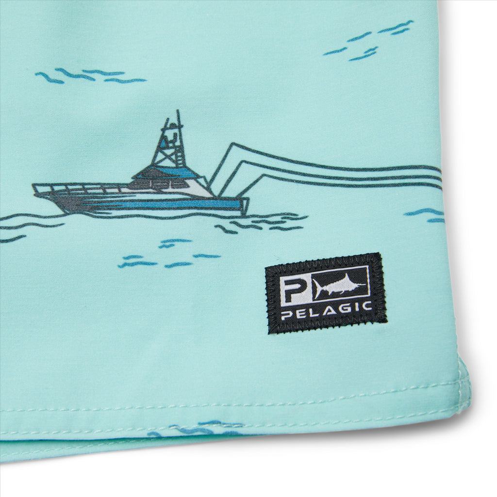 Pelagic The Dockside Trollin 18" Elastic Waist Boardshorts