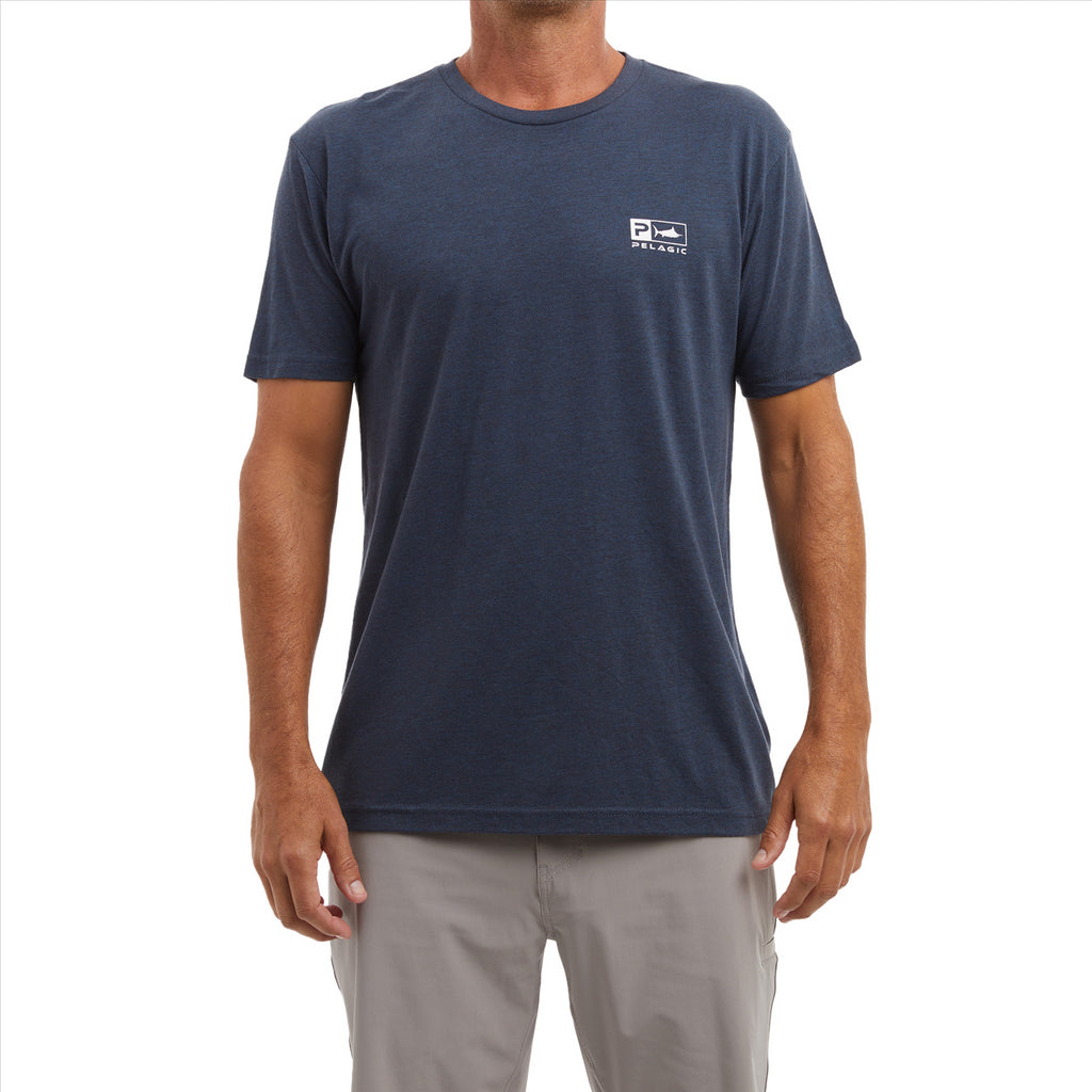 Pelagic Goione Sailfish Premium T-Shirt - Navy