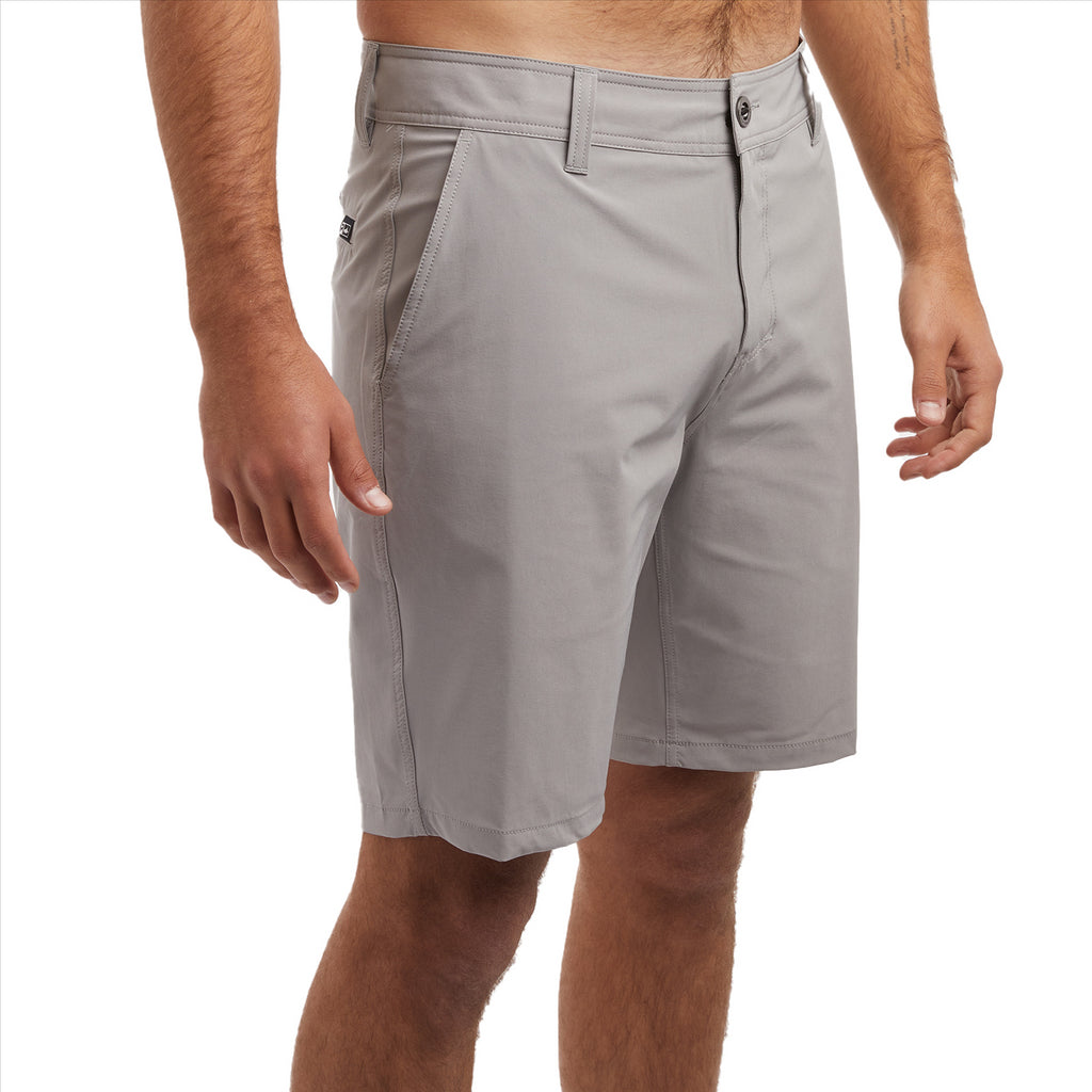 Pelagic Mako 20" Deep Sea Hybrid Shorts - Light Grey