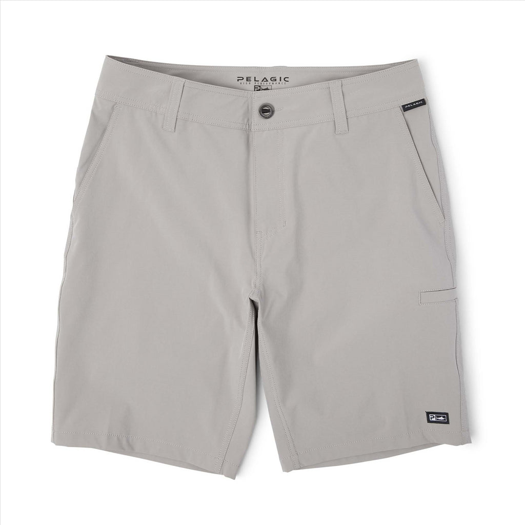 Pelagic Mako 20" Deep Sea Hybrid Shorts - Light Grey