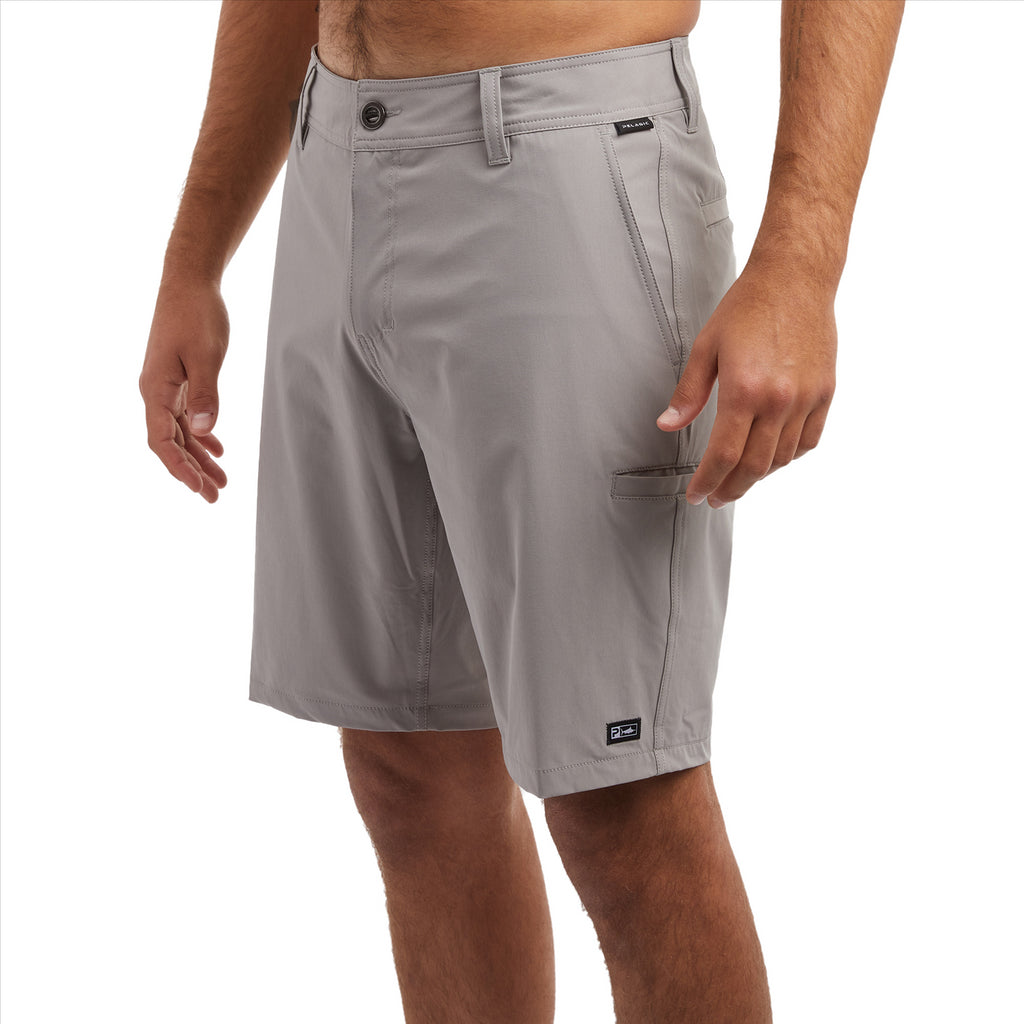 Pelagic Mako 20" Deep Sea Hybrid Shorts - Light Grey