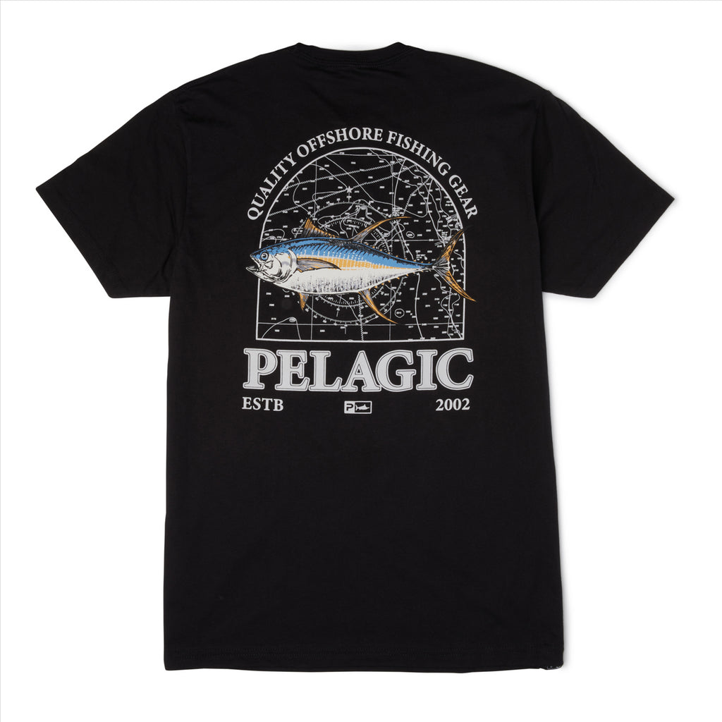 Pelagic Mapped Premium T-Shirt - Black