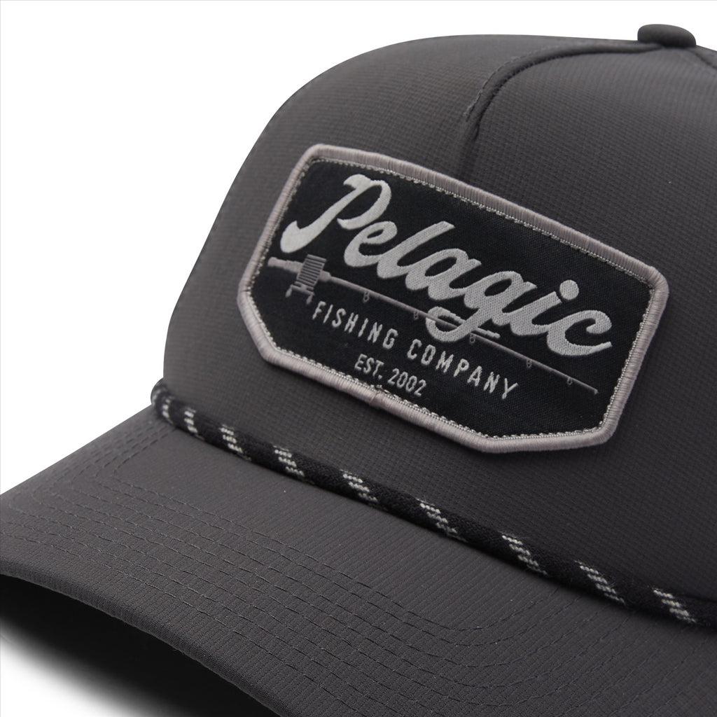 Pelagic Teaser Upswell Performance Trucker Cap - Black