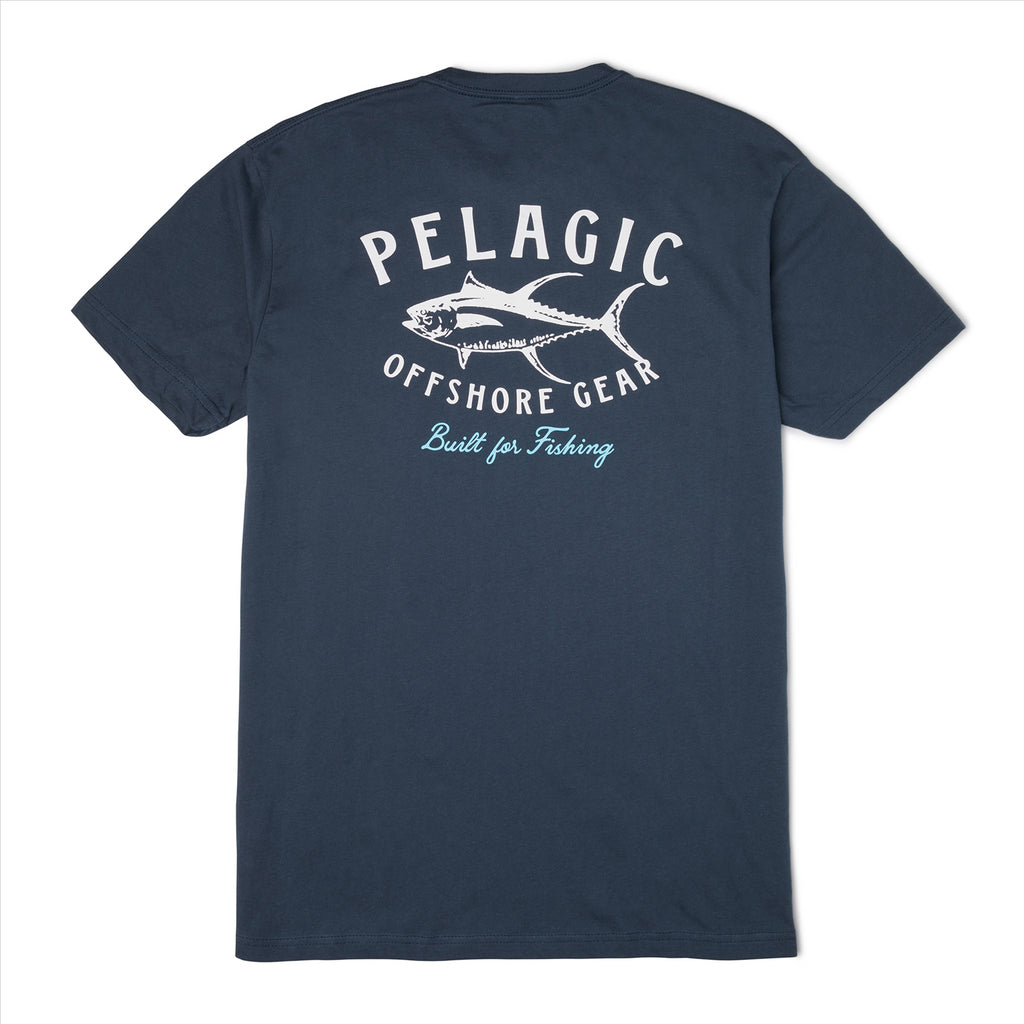 Pelagic Tuna Trip Premium T-Shirt - Smokey Blue