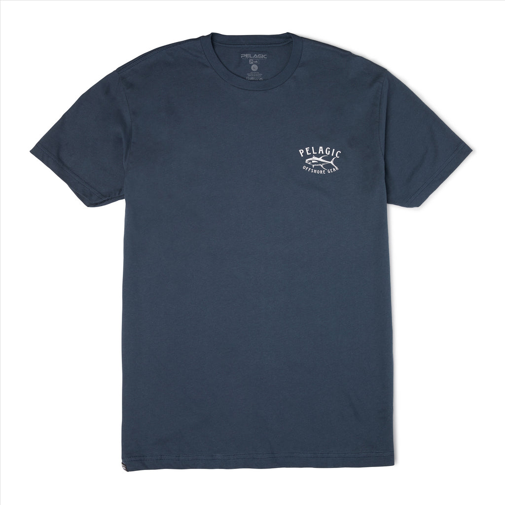 Pelagic Tuna Trip Premium T-Shirt - Smokey Blue