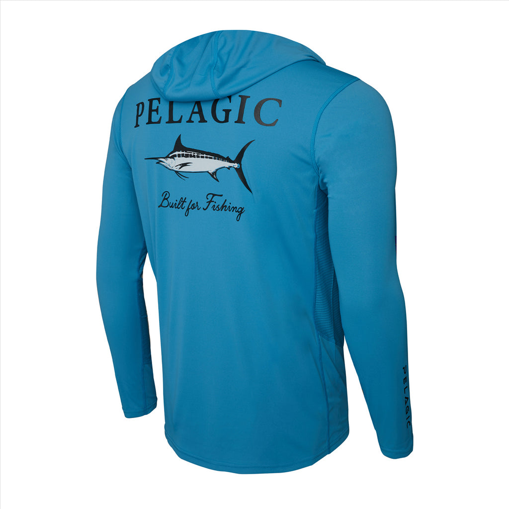 Pelagic Vaportek Marlin Made Hooded Fishing Shirt - Ocean