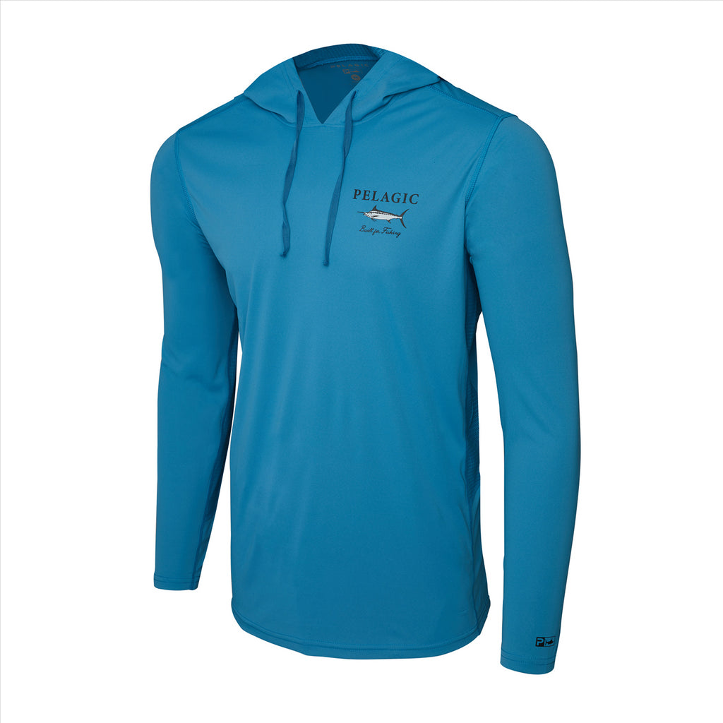 Pelagic Vaportek Marlin Made Hooded Fishing Shirt - Ocean