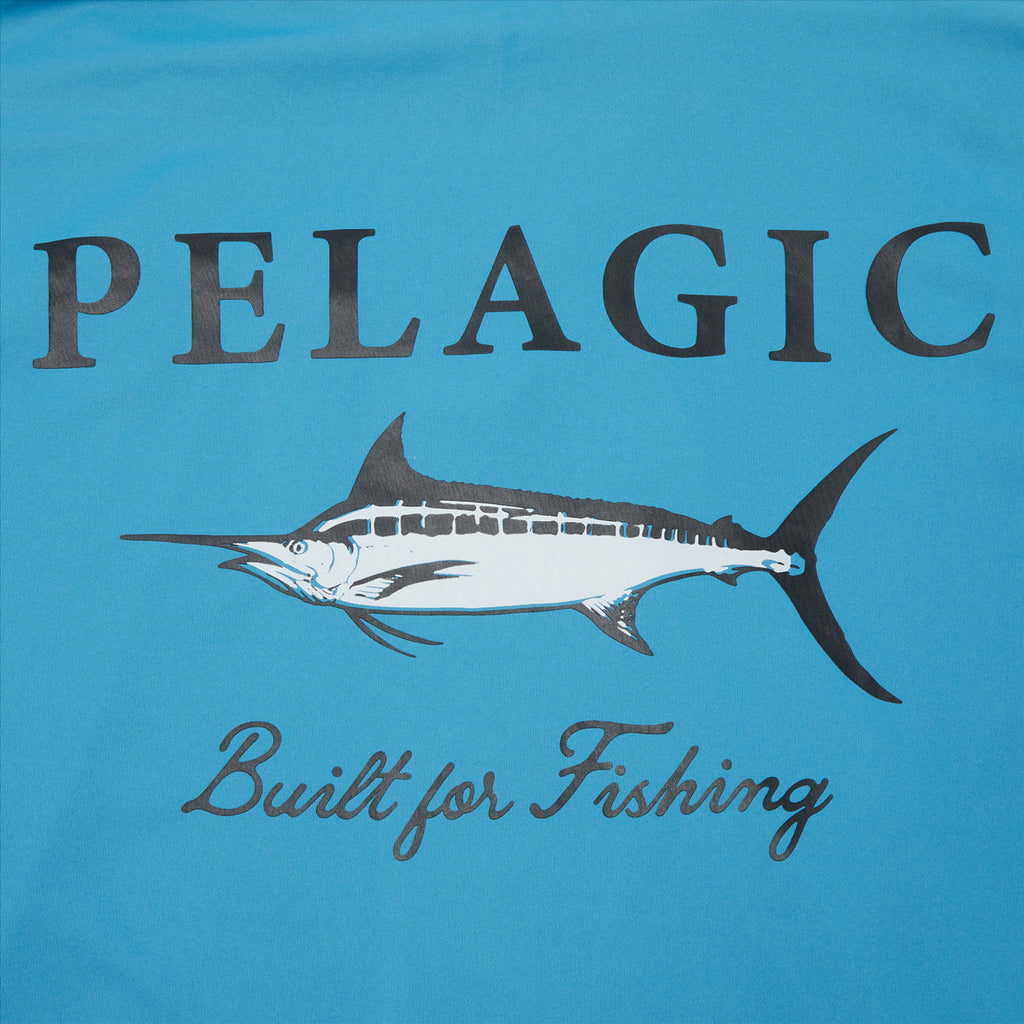 Pelagic Vaportek Marlin Made Hooded Fishing Shirt - Ocean