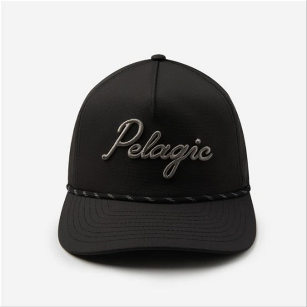 Pelagic Upswell Lines In Mid Crown Trucker - Black