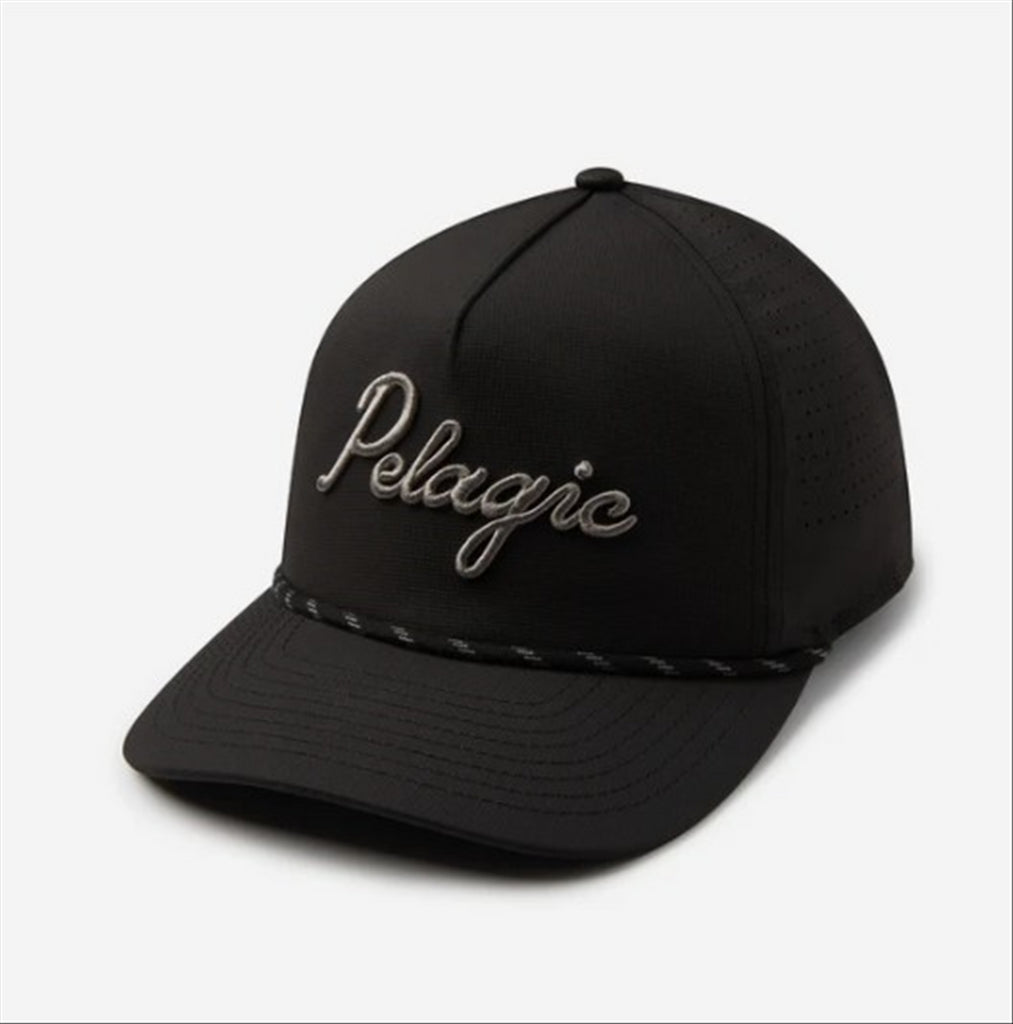 Pelagic Upswell Lines In Mid Crown Trucker - Black