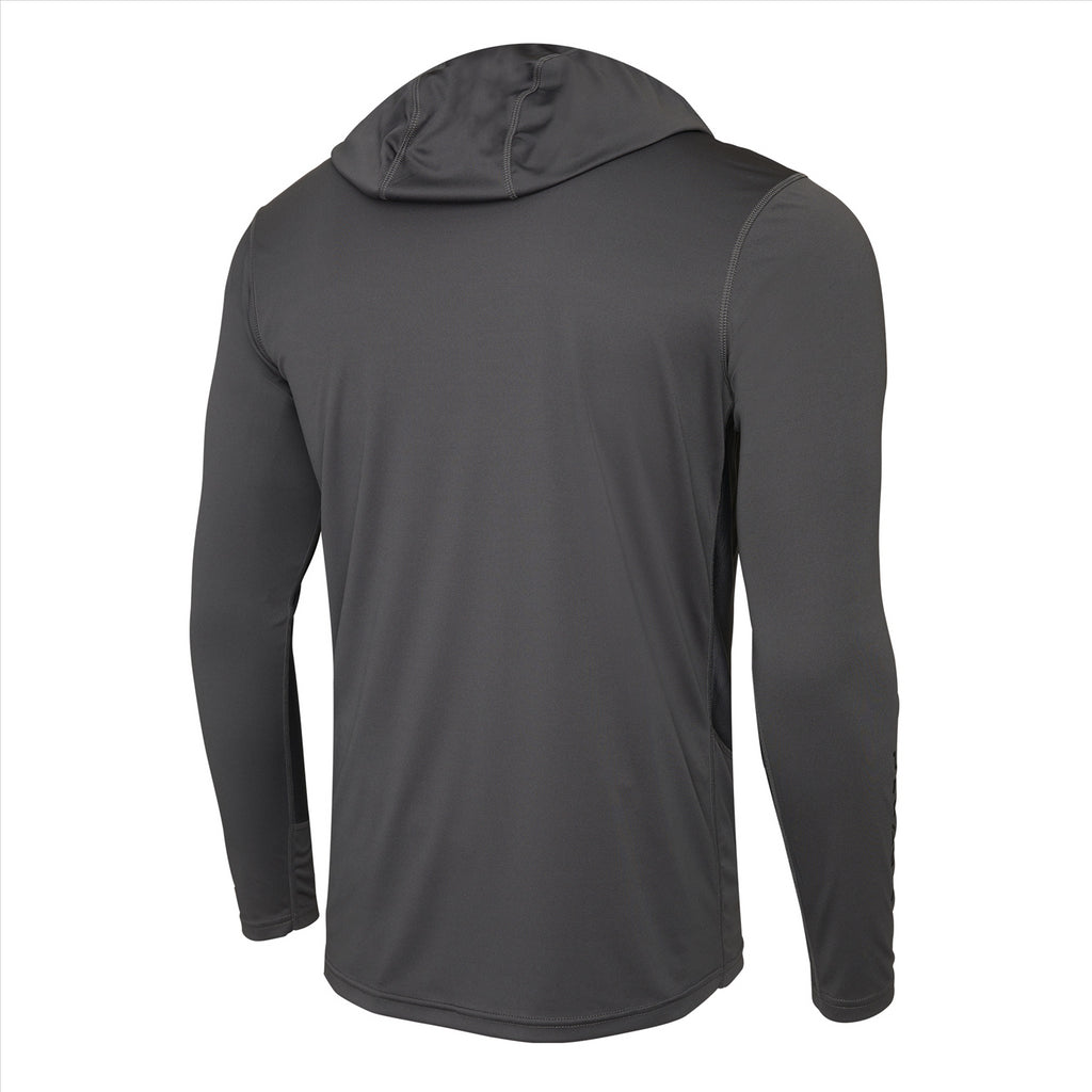 Pelagic Vaportek Solid Hooded Fishing Shirt - Graphite