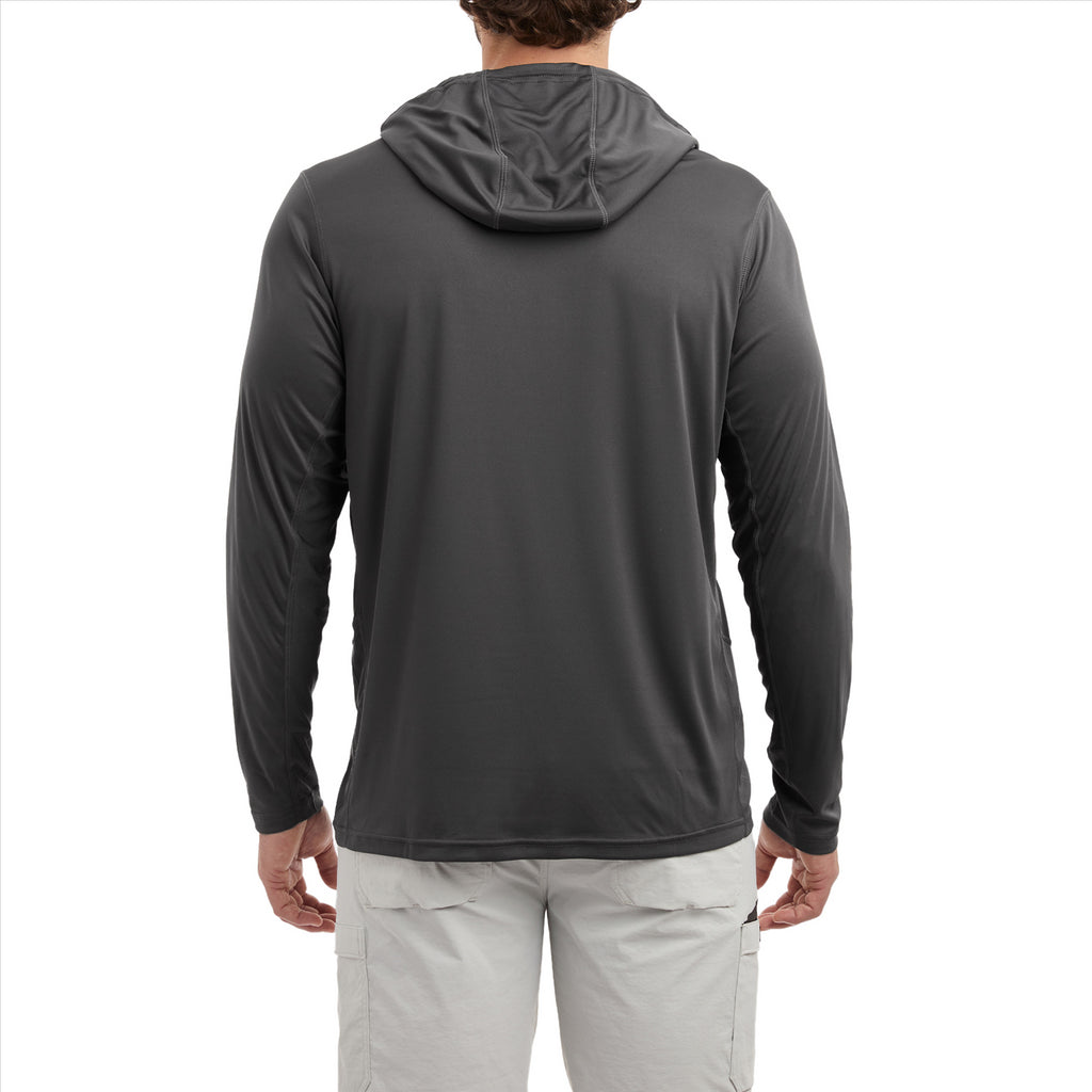 Pelagic Vaportek Solid Hooded Fishing Shirt - Graphite